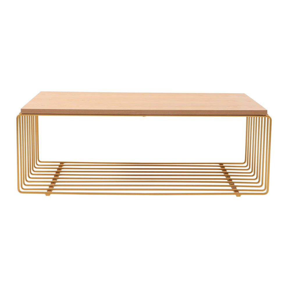 LeisureMod Walden Rectangular Coffee Table with Ash Veneer Top and Powder Coated Steel Frame | Coffee Tables | Modishstore - 23