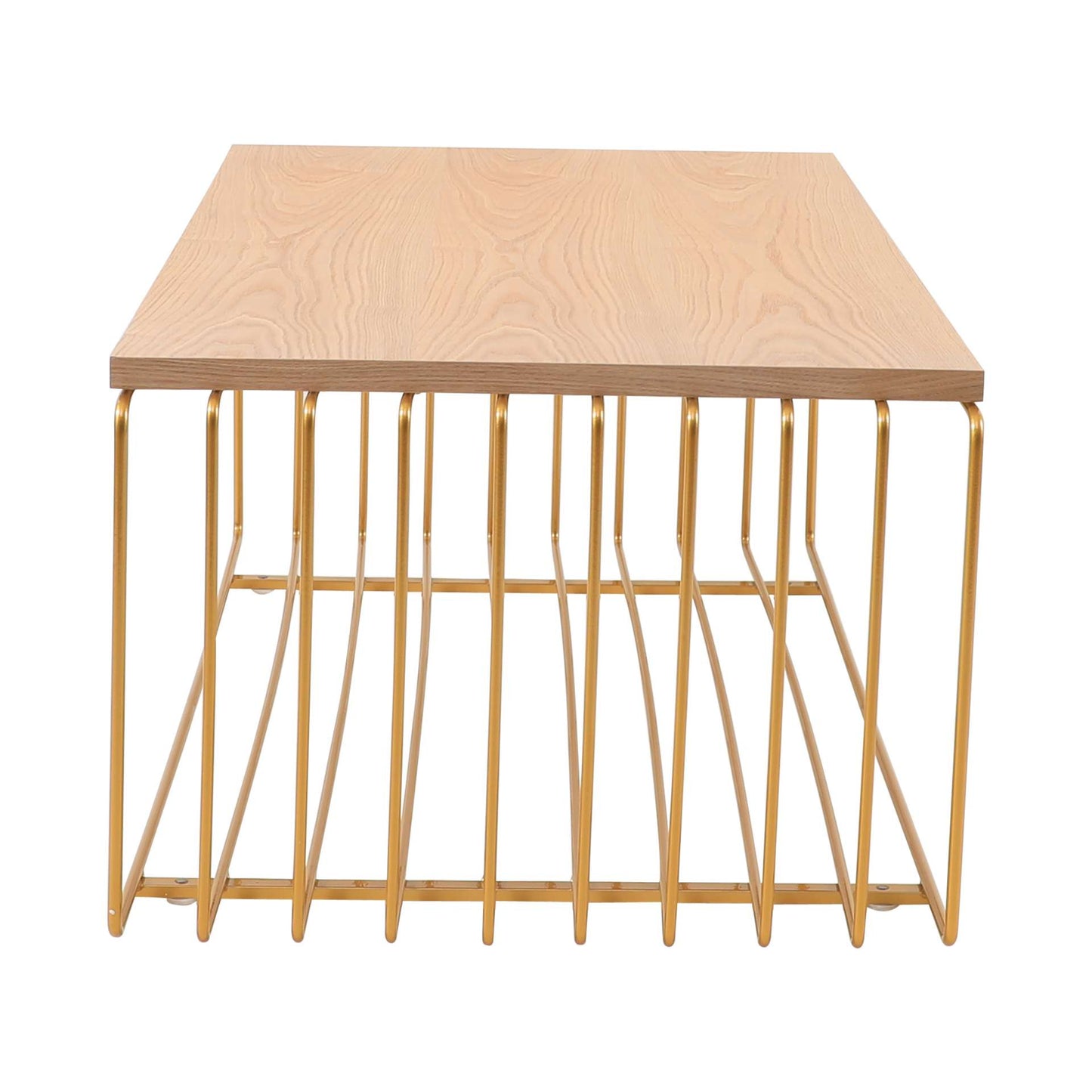 LeisureMod Walden Rectangular Coffee Table with Ash Veneer Top and Powder Coated Steel Frame | Coffee Tables | Modishstore - 29