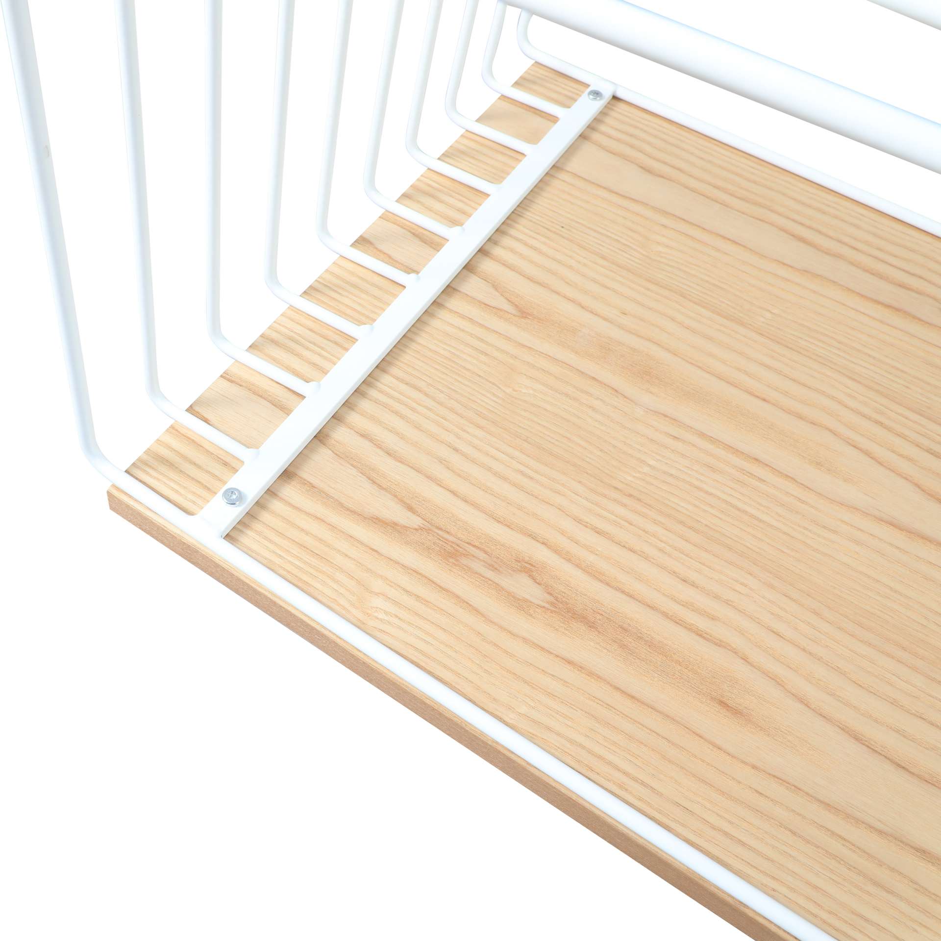 LeisureMod Walden Rectangular Coffee Table with Ash Veneer Top and Powder Coated Steel Frame | Coffee Tables | Modishstore - 15