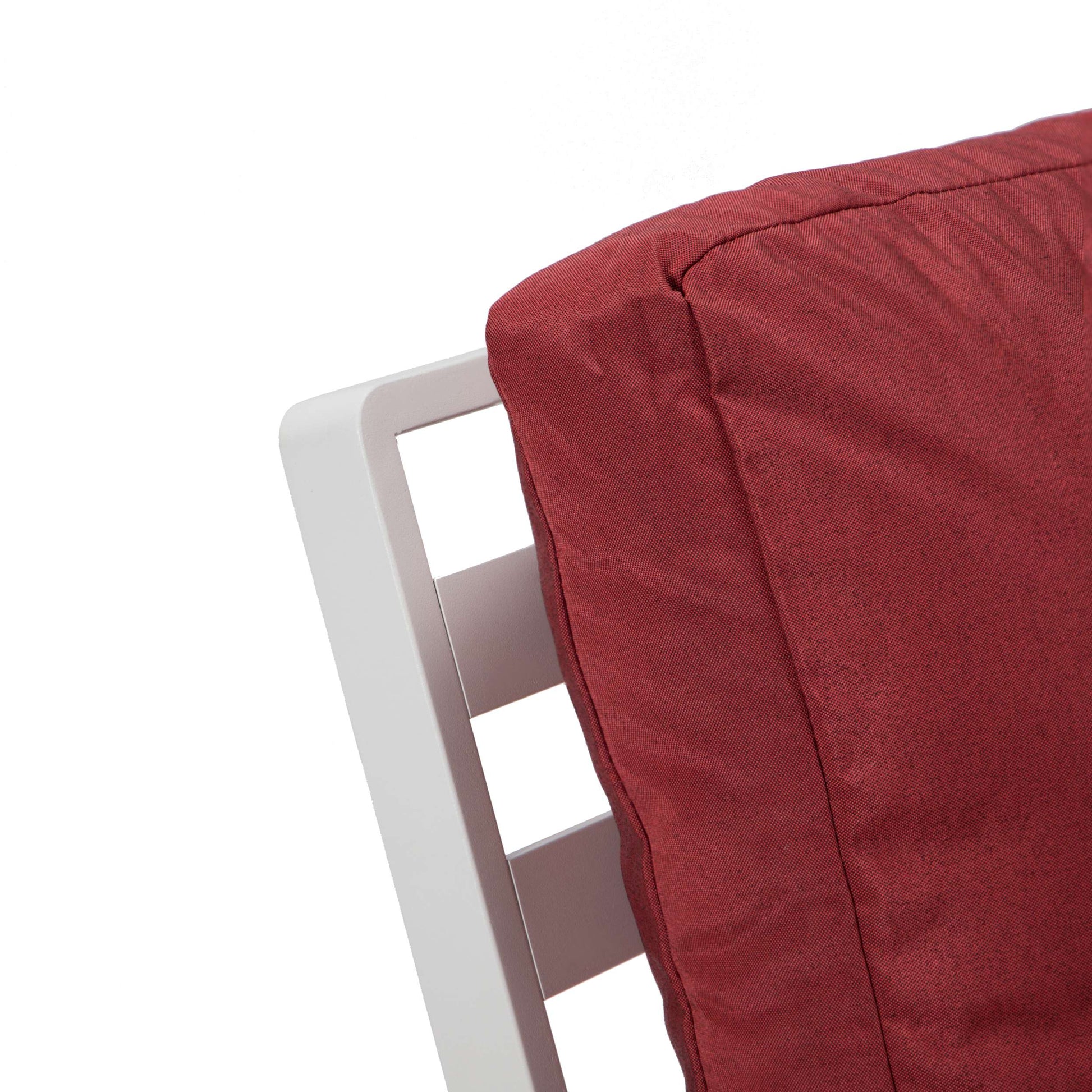 LeisureMod Walbrooke Modern White Patio Conversation With Square Fire Pit & Tank Holder | Outdoor Sofas, Loveseats & Sectionals | Modishstore - 123