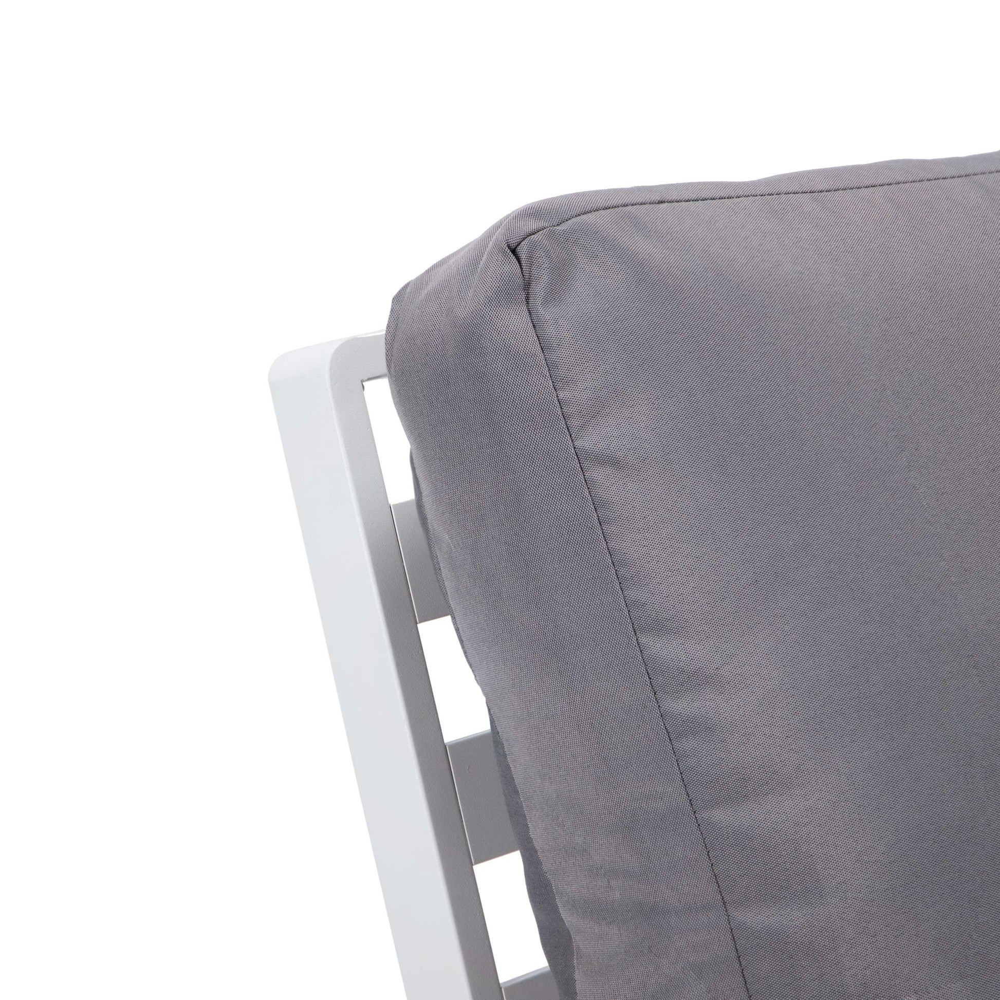 Leisuremod Walbrooke Modern Outdoor Patio Loveseat with White Aluminum Frame and Removable Cushions For Patio and Backyard Garden | Outdoor Sofas, Loveseats & Sectionals | Modishstore - 43