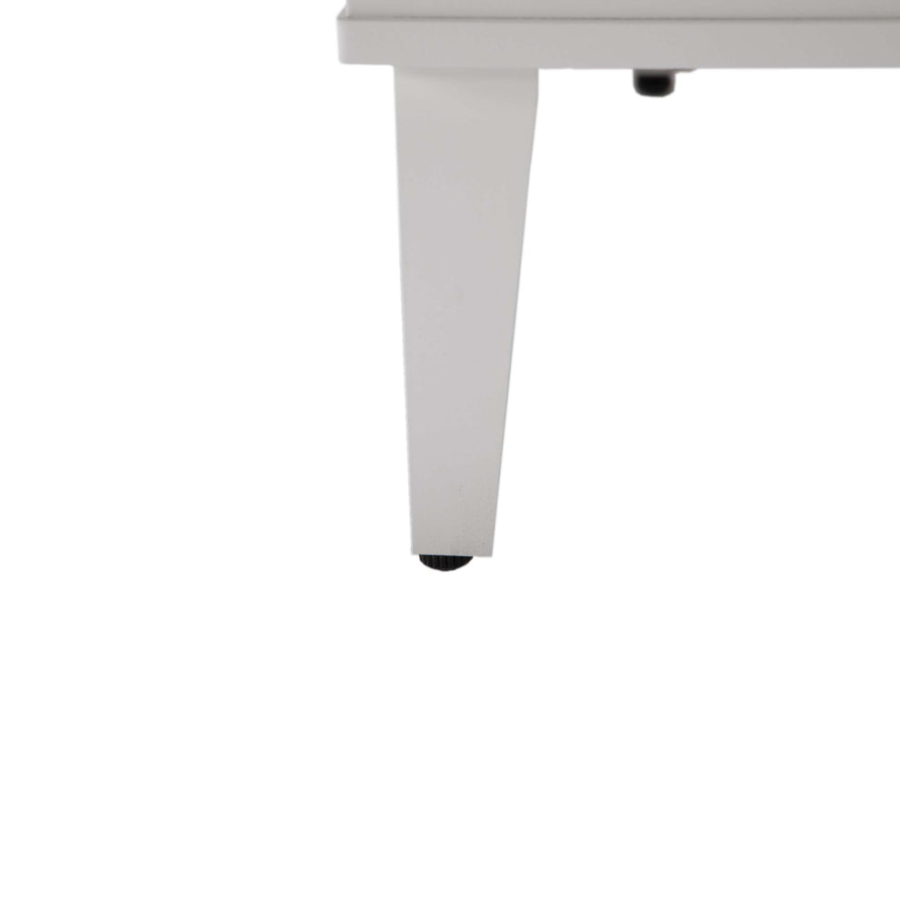Leisuremod Walbrooke Outdoor Patio Aluminum Square Slats Design Fire Pit Side Table | FIRE PITS | Modishstore - 48
