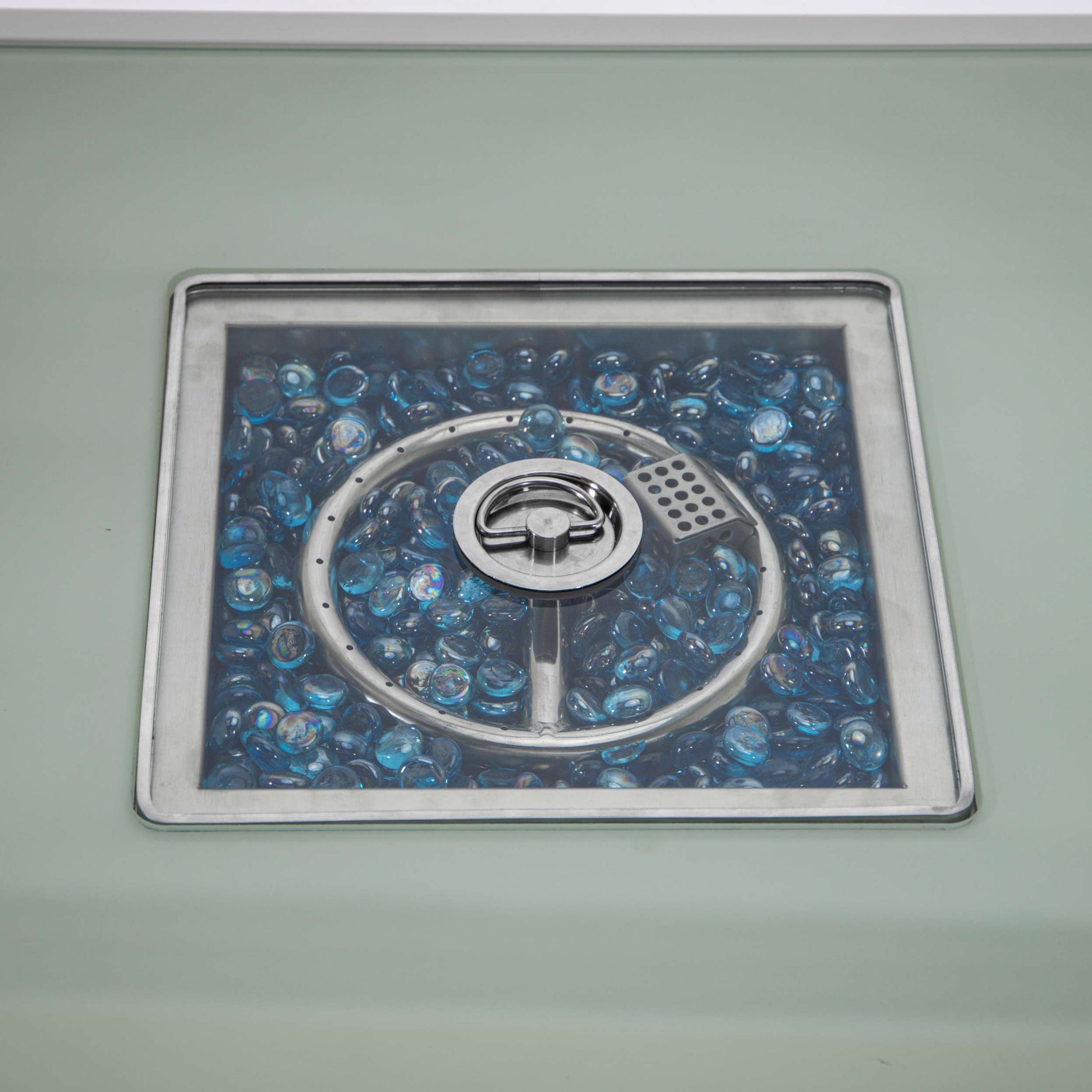 Leisuremod Walbrooke Outdoor Patio Aluminum Square Slats Design Fire Pit Side Table | FIRE PITS | Modishstore - 54