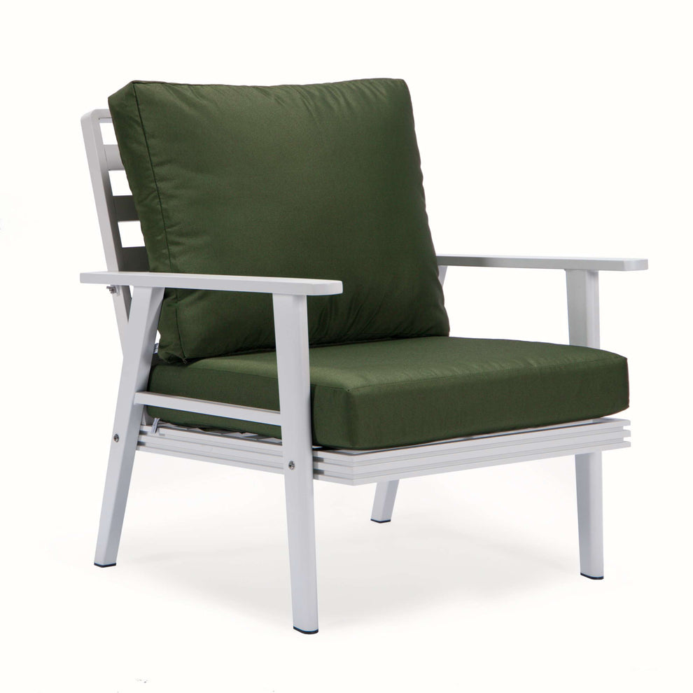 LeisureMod Walbrooke Modern White Patio Conversation With Round Fire Pit & Tank Holder | Outdoor Sofas, Loveseats & Sectionals | Modishstore - 42