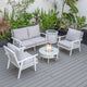 LeisureMod Walbrooke Modern White Patio Conversation With Round Fire Pit With Slats Design & Tank Holder | Outdoor Sofas, Loveseats & Sectionals | Modishstore - 61