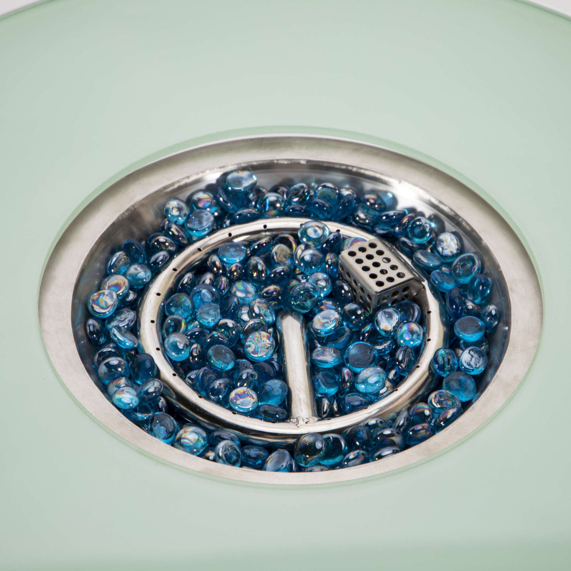 Leisuremod Walbrooke Outdoor Patio Aluminum Round Slats Design Fire Pit Side Table | FIRE PITS | Modishstore - 48