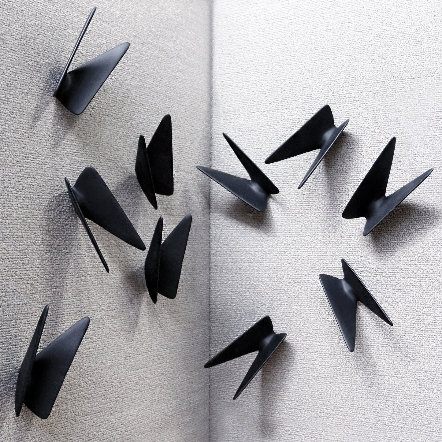 Wall Play™: Wings #1, DK Grey/ Black By Gold Leaf | Wall Art | Modishstore - 5