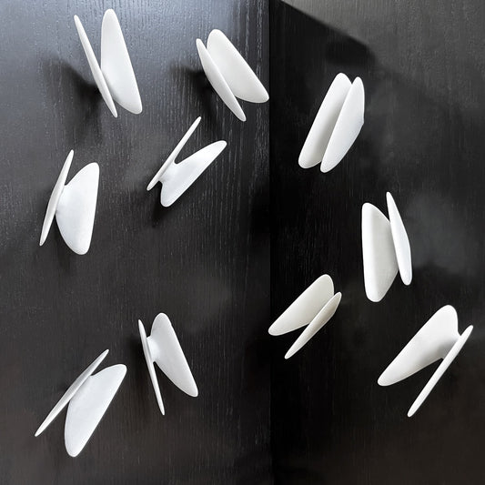 Wall Play™: Wings #3, Off-White By Gold Leaf | Wall Art | Modishstore - 1