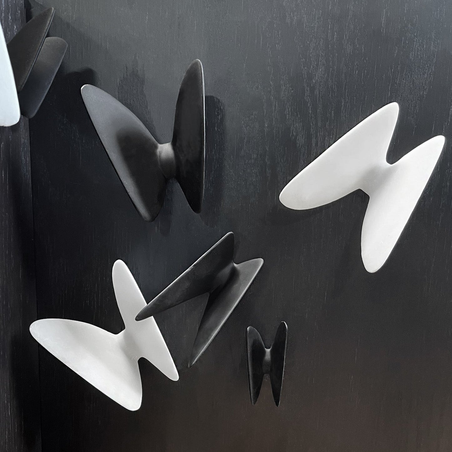 Wall Play™: Wings #3, DK Grey/ Black By Gold Leaf | Wall Art | Modishstore - 5