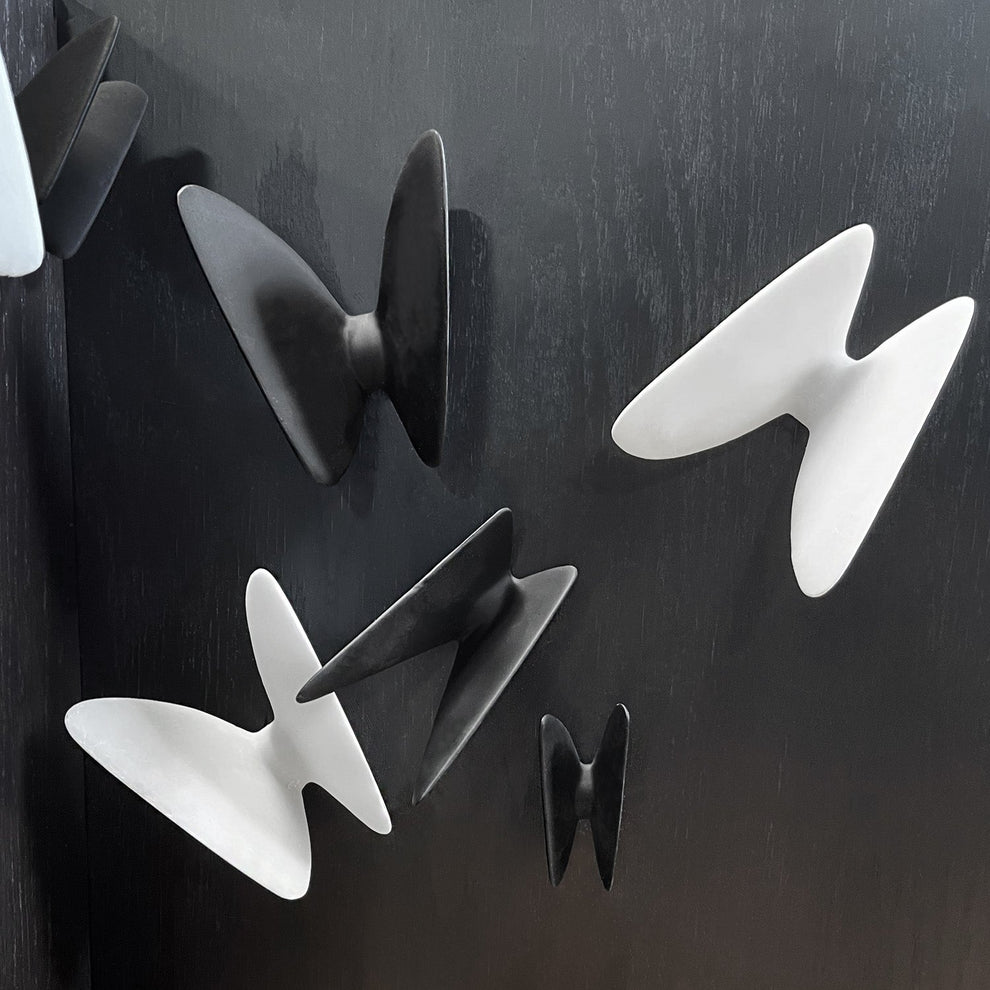 Wall Play™: Wings #3, DK Grey/ Black By Gold Leaf | Wall Art | Modishstore - 5