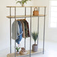 Tall Iron And Recycled Wood Garment Display By Kalalou | Display Cases | Modishstore - 1