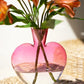 Glass Heart Vase - Ombre Pink - Large By Kalalou | Vases | Modishstore - 2