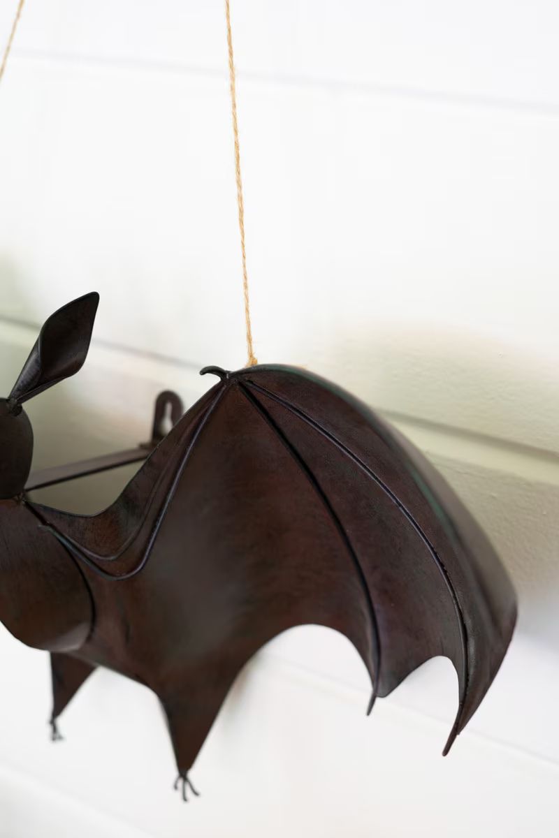 Painted Metal Bat Door Halloween Door Hanger By Kalalou | Holiday | Modishstore - 3