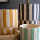 Set Of Three Clay Planters With Striped Details + Trays -One Each Size By Kalalou | Planters, Troughs & Cachepots | Modishstore - 3
