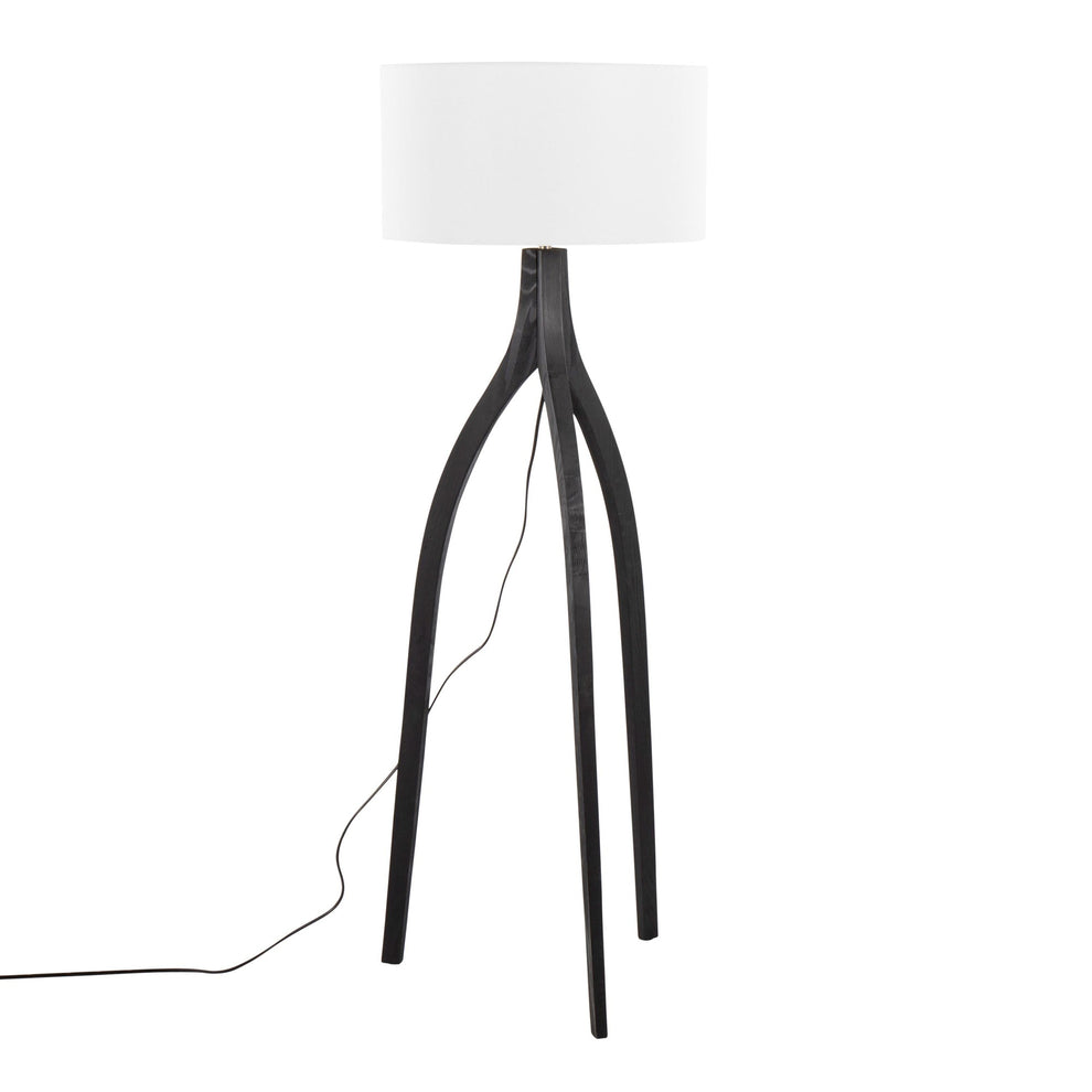 Wishbone Floor Lamp By LumiSource - LFL-WSHBNFL2 BKW | Floor Lamps | Modishstore - 7