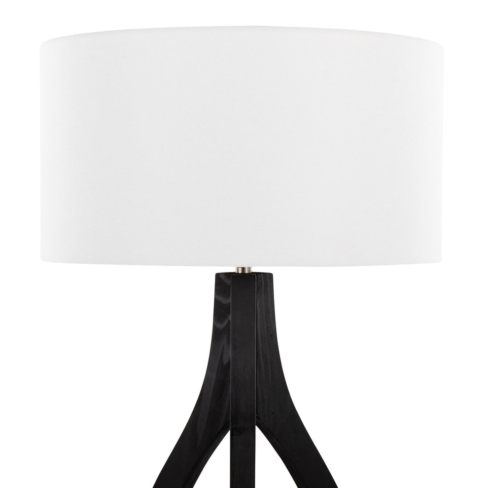 Wishbone Floor Lamp By LumiSource - LFL-WSHBNFL2 BKW | Floor Lamps | Modishstore - 8