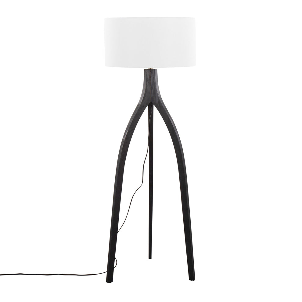 Wishbone Floor Lamp By LumiSource - LFL-WSHBNFL2 BKW | Floor Lamps | Modishstore - 9