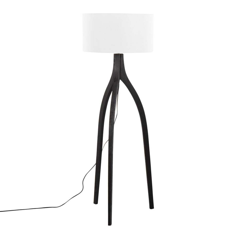 Wishbone Floor Lamp By LumiSource - LFL-WSHBNFL2 BKW | Floor Lamps | Modishstore - 4
