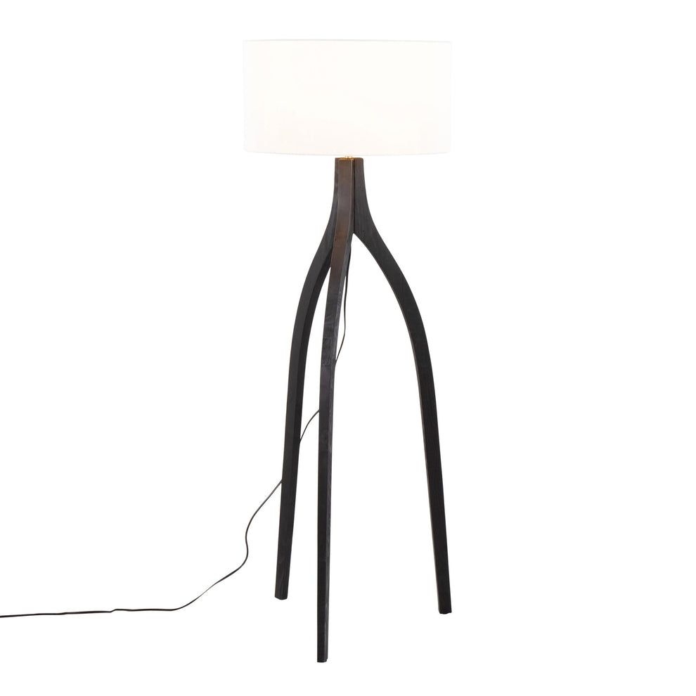 Wishbone Floor Lamp By LumiSource - LFL-WSHBNFL2 BKW | Floor Lamps | Modishstore - 5