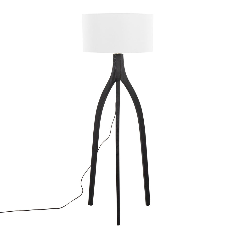 Wishbone Floor Lamp By LumiSource - LFL-WSHBNFL2 BKW | Floor Lamps | Modishstore - 6
