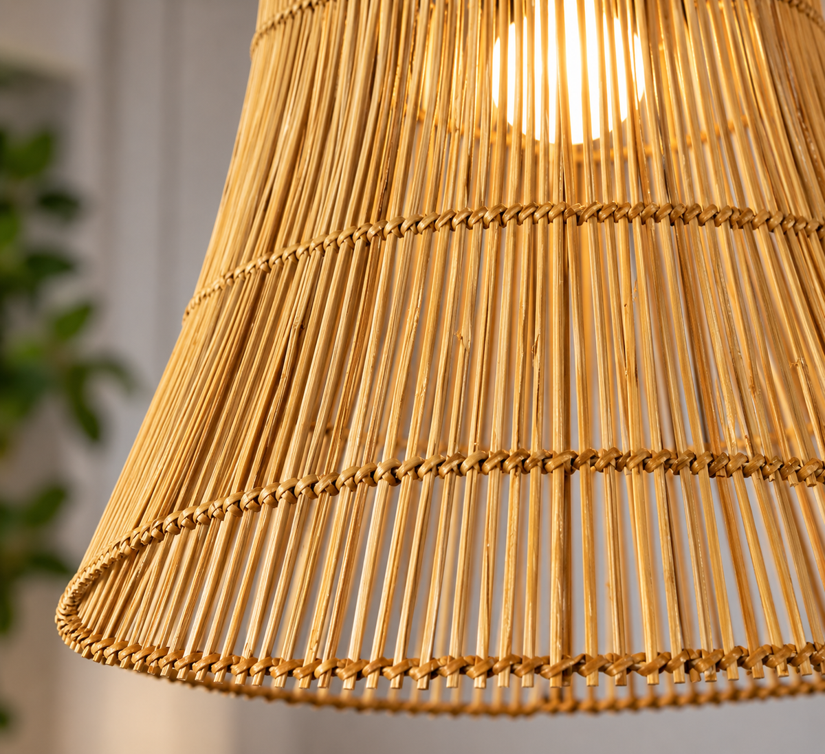 Keral Palmyra Woven Lamp by Artisan Living- Only 1 left