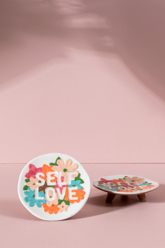 Affirmation Tray Set of 4 By Accent Decor | Decorative Trays & Dishes | Modishstore - 1