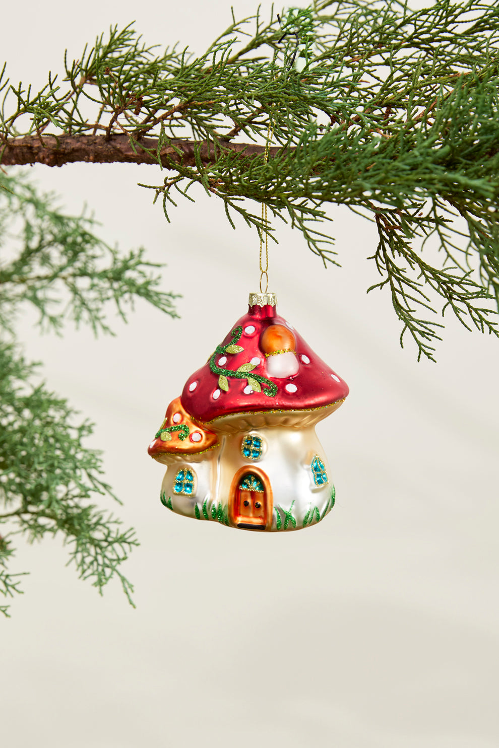 Amanita Houses Ornament Set of 4 By Accent Decor | Ornaments | Modishstore - 3
