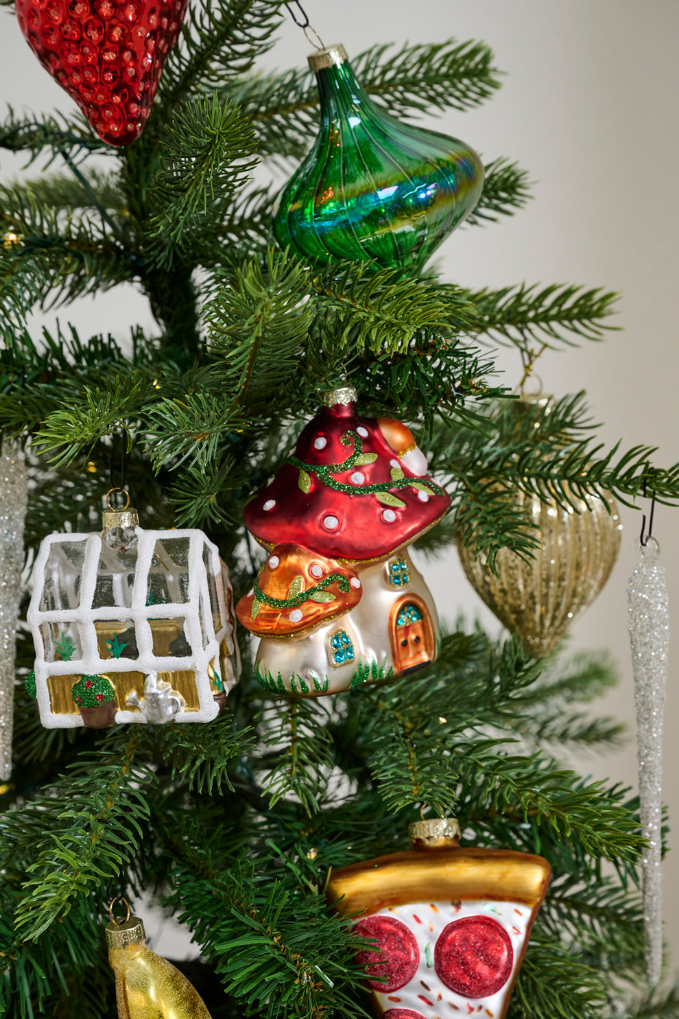 Amanita Houses Ornament Set of 4 By Accent Decor | Ornaments | Modishstore - 5