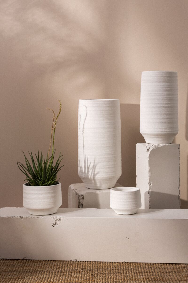 Andrade Pot 10"x 8" By Accent Decor | Planters, Troughs & Cachepots | Modishstore - 2