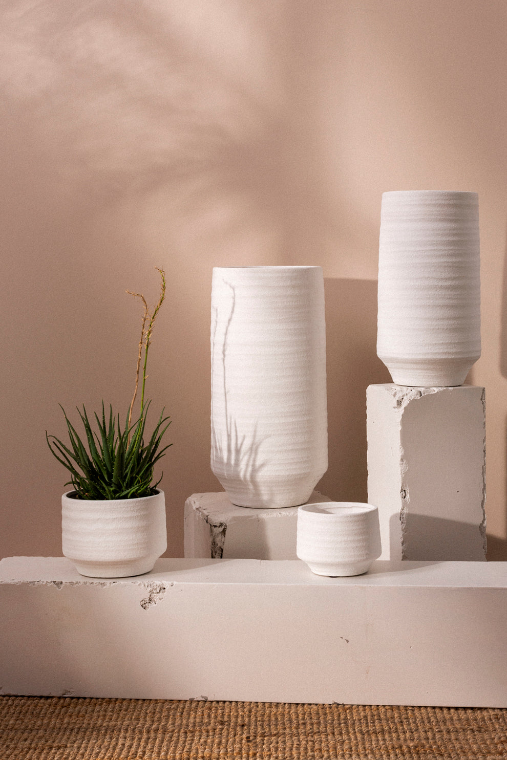 Andrade Collection Set of 4 By Accent Decor | Planters, Troughs & Cachepots | Modishstore - 1