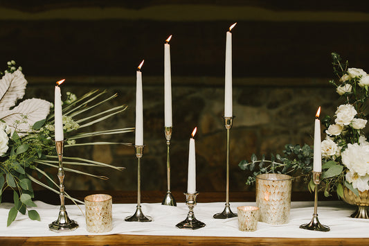 Antique Candlestick Set of 4 By Accent Decor | Candle Holders | Modishstore - 1