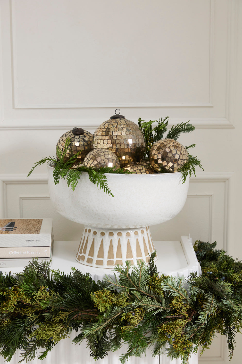 Antiqued Disco Ball Ornament Set of 8 By Accent Decor | Ornaments | Modishstore - 5