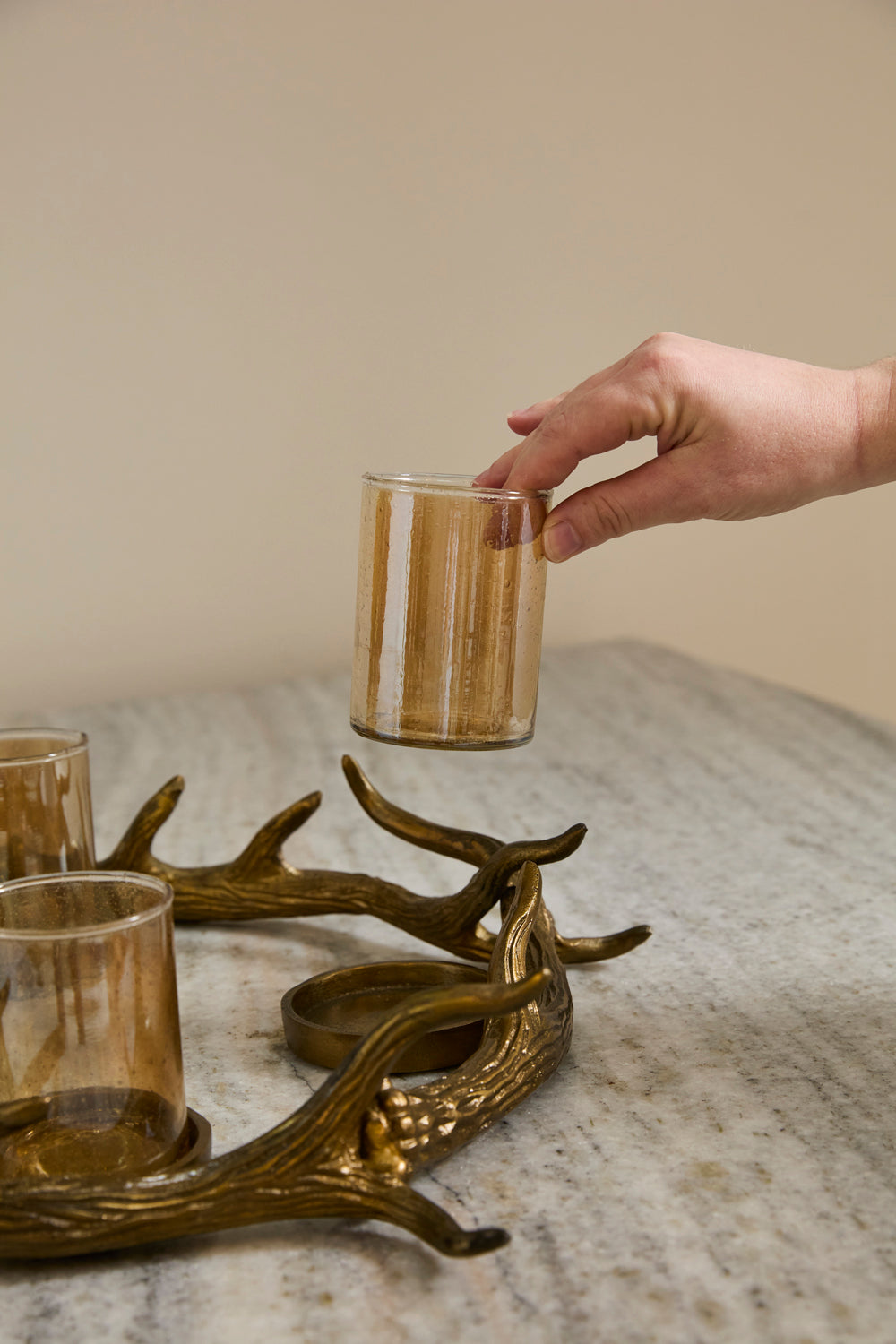 Antler Glow Candleholder By Accent Decor | Candle Holders | Modishstore - 4