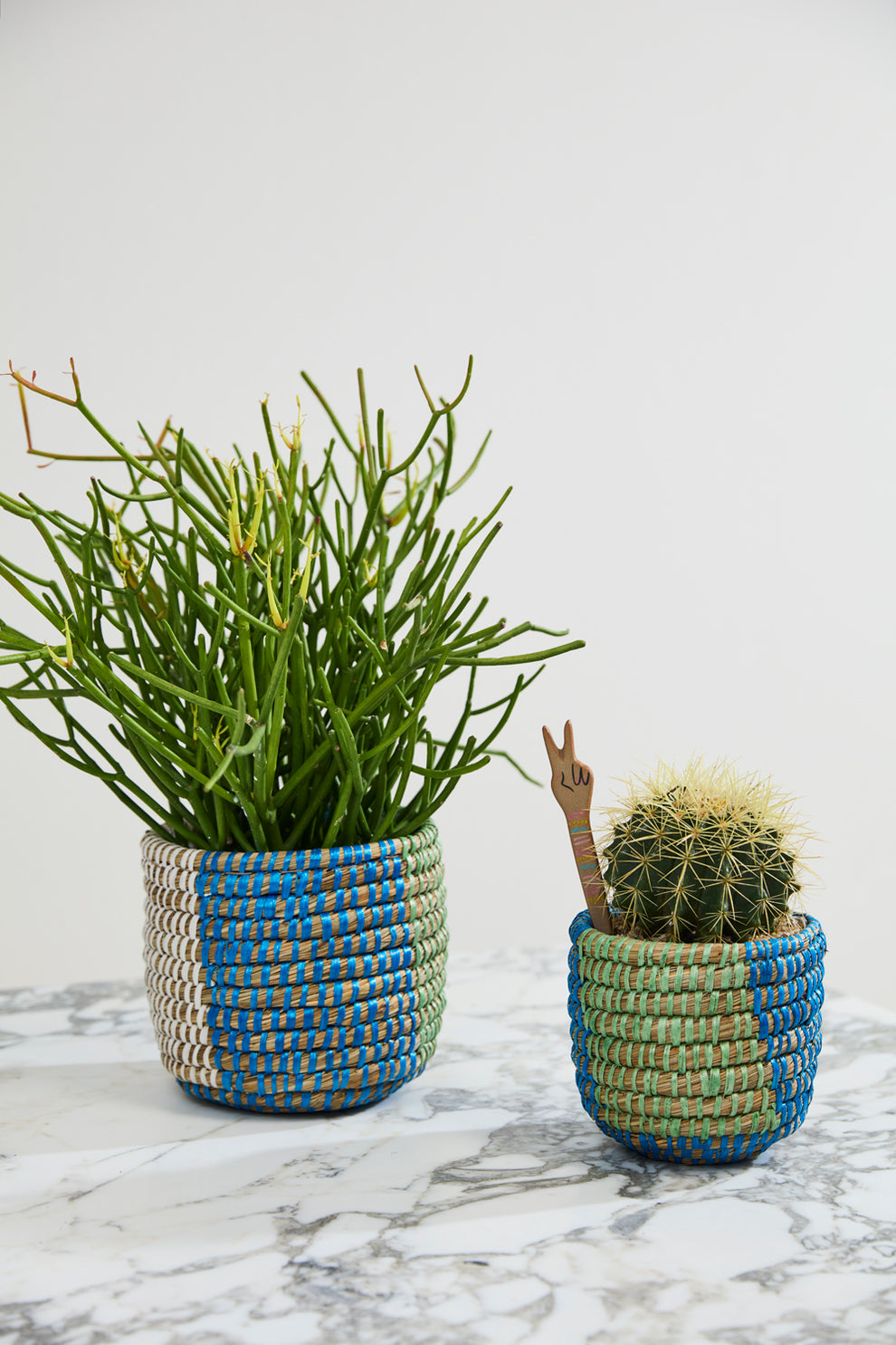 Aqua Basket - Set of 4 By Accent Decor | Stands | Modishstore - 3