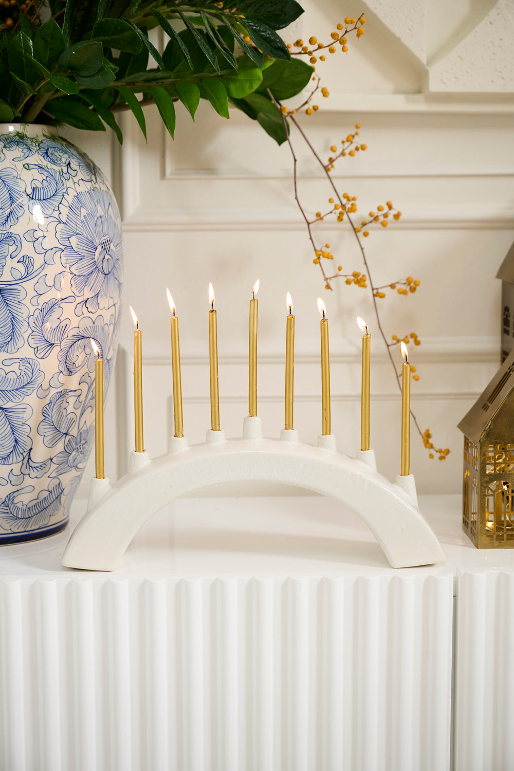 Arch Menorah Set of 2 By Accent Decor | Planters, Troughs & Cachepots | Modishstore - 3