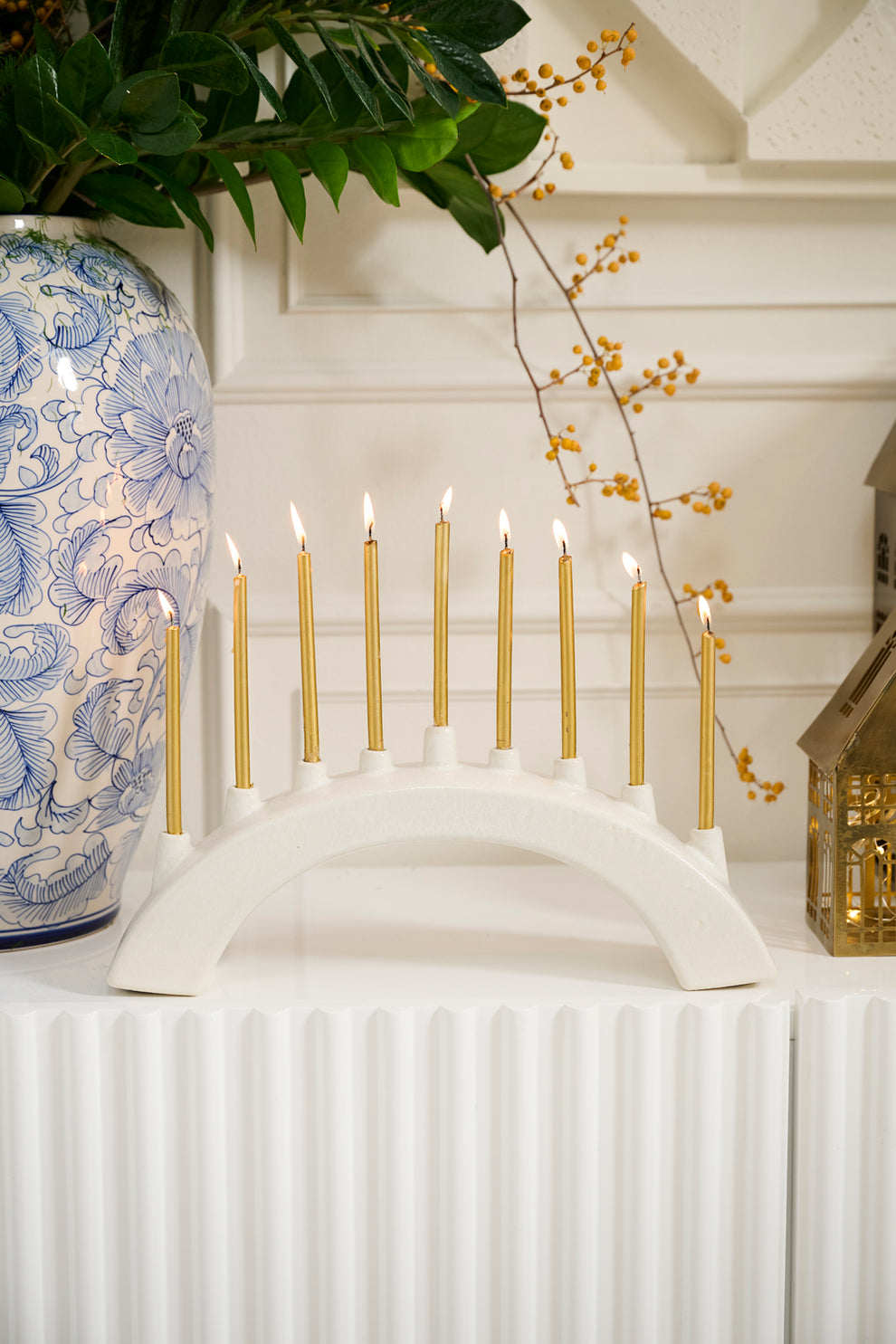Arch Menorah Set of 2 By Accent Decor | Planters, Troughs & Cachepots | Modishstore - 3