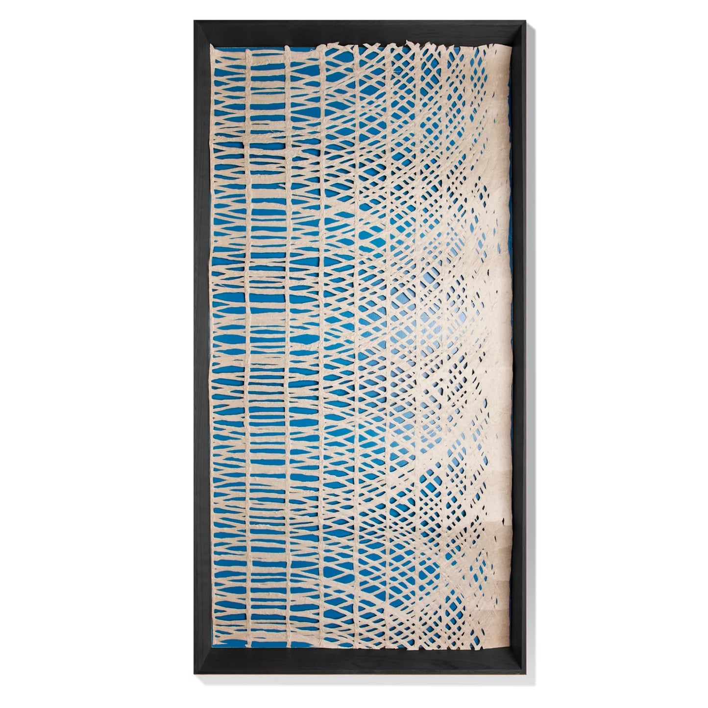 Shadow Box w/ Painted Interior & Curva Paper By Gold Leaf | Wall Art | Modishstore - 3
