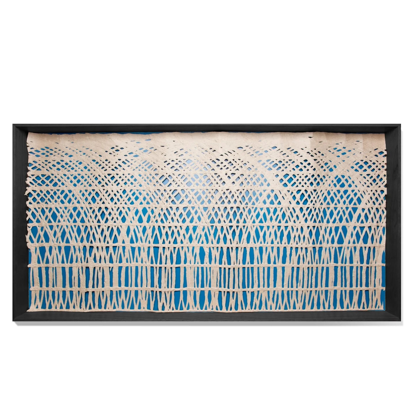 Shadow Box w/ Painted Interior & Curva Paper By Gold Leaf | Wall Art | Modishstore - 1