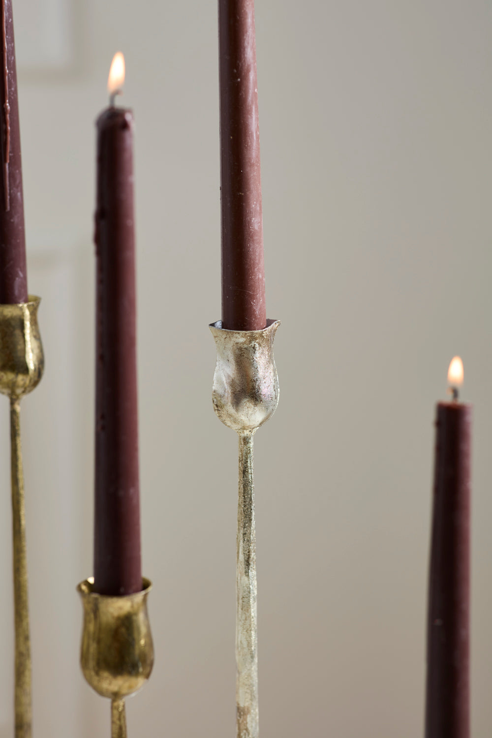Auric Candlestick Set of 8 By Accent Decor | Candle Holders | Modishstore - 1