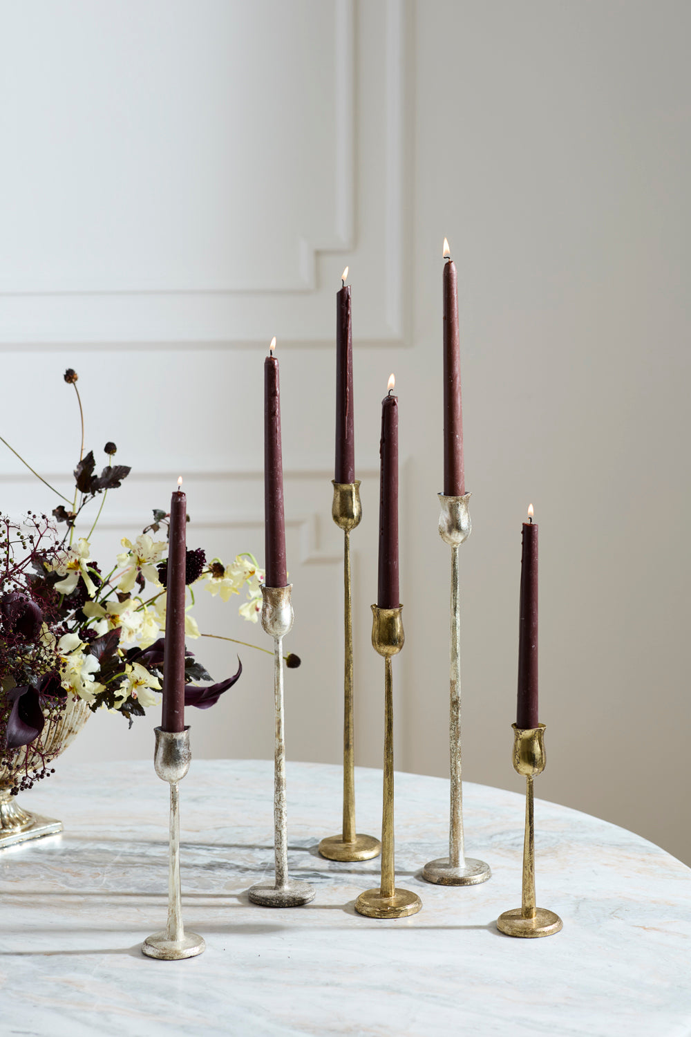 Auric Candlestick Set of 8 By Accent Decor | Candle Holders | Modishstore - 3