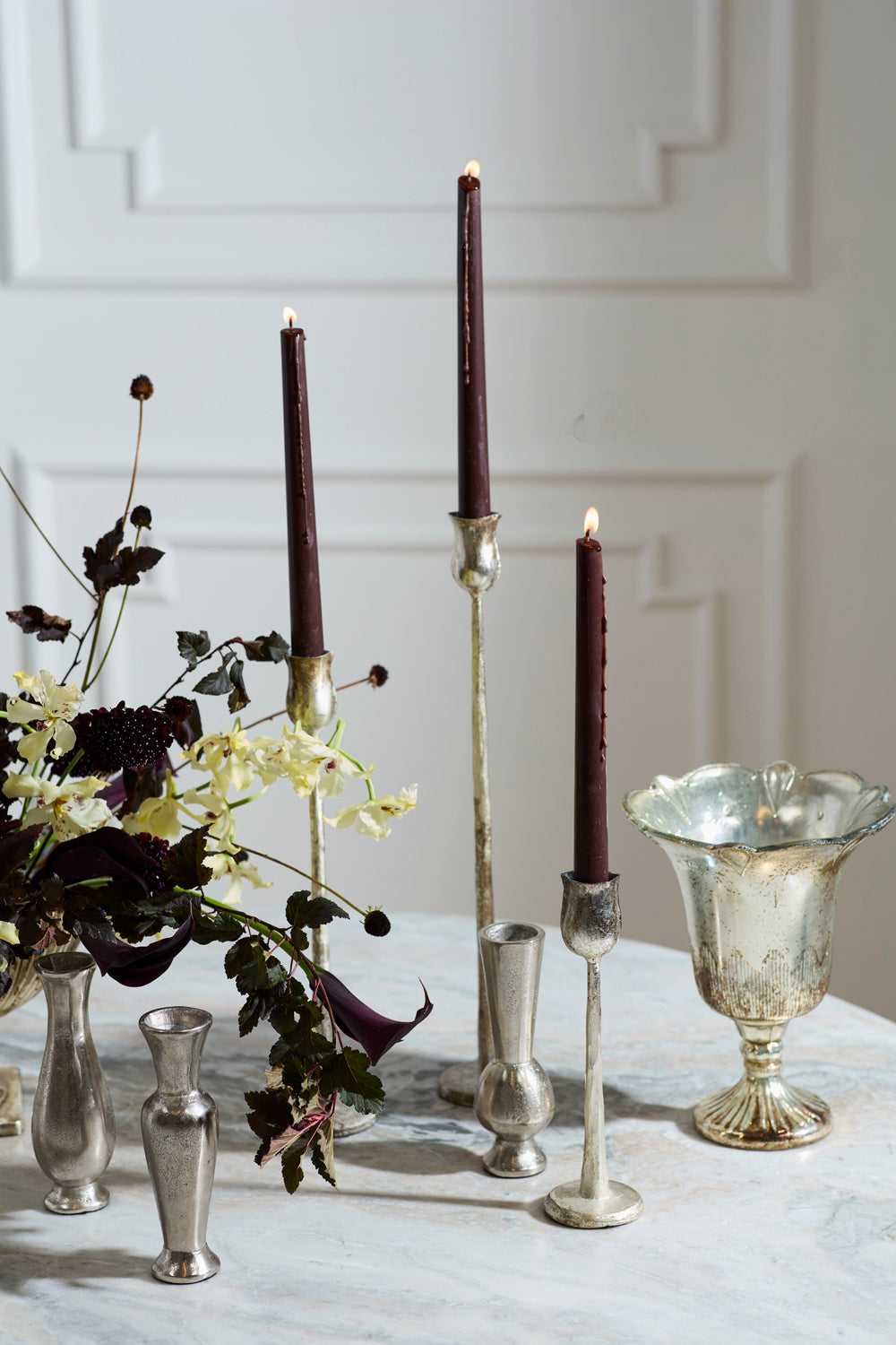 Auric Candlestick Set of 8 By Accent Decor | Candle Holders | Modishstore - 5