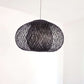 Black A Wa - Black Bamboo Small Pendant Light Shade By Thaihome | Pendant Lamps | Modishstore - 3