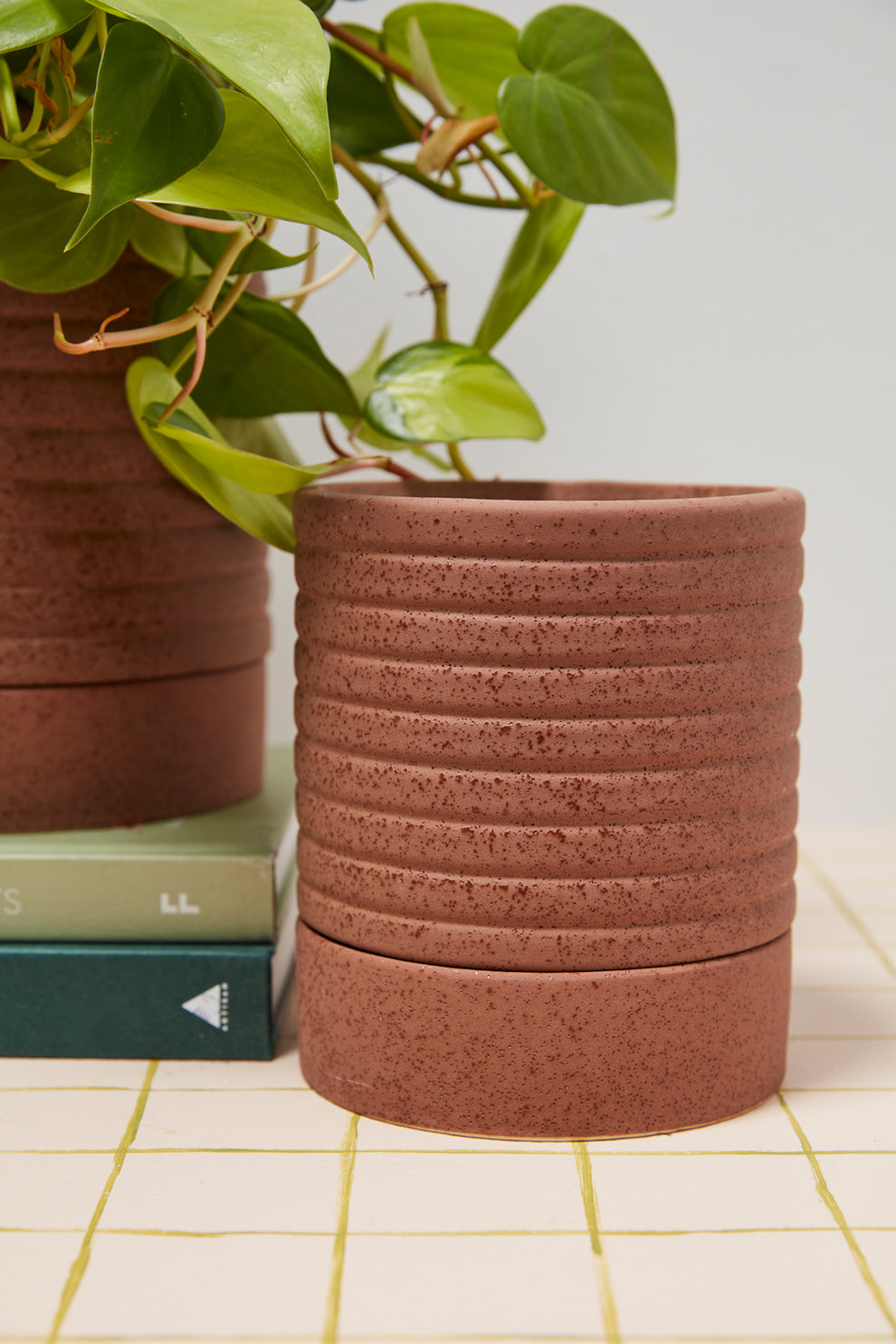 Bardo Pot with Saucer Set of 4 By Accent Decor | Planters, Troughs & Cachepots | Modishstore - 1