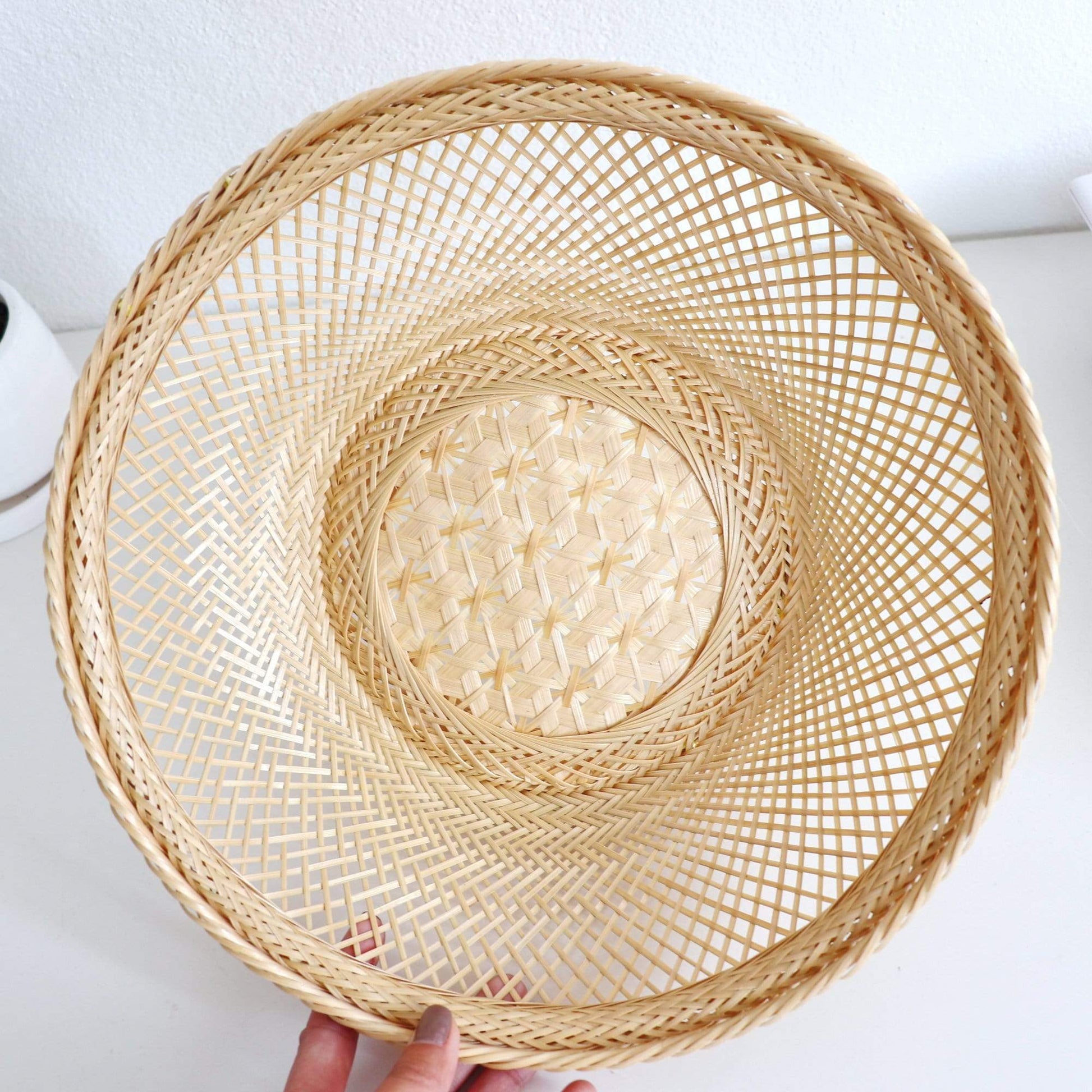 Wantana- Bamboo Small Bead Basket By Thaihome | Bins, Baskets & Buckets | Modishstore - 2