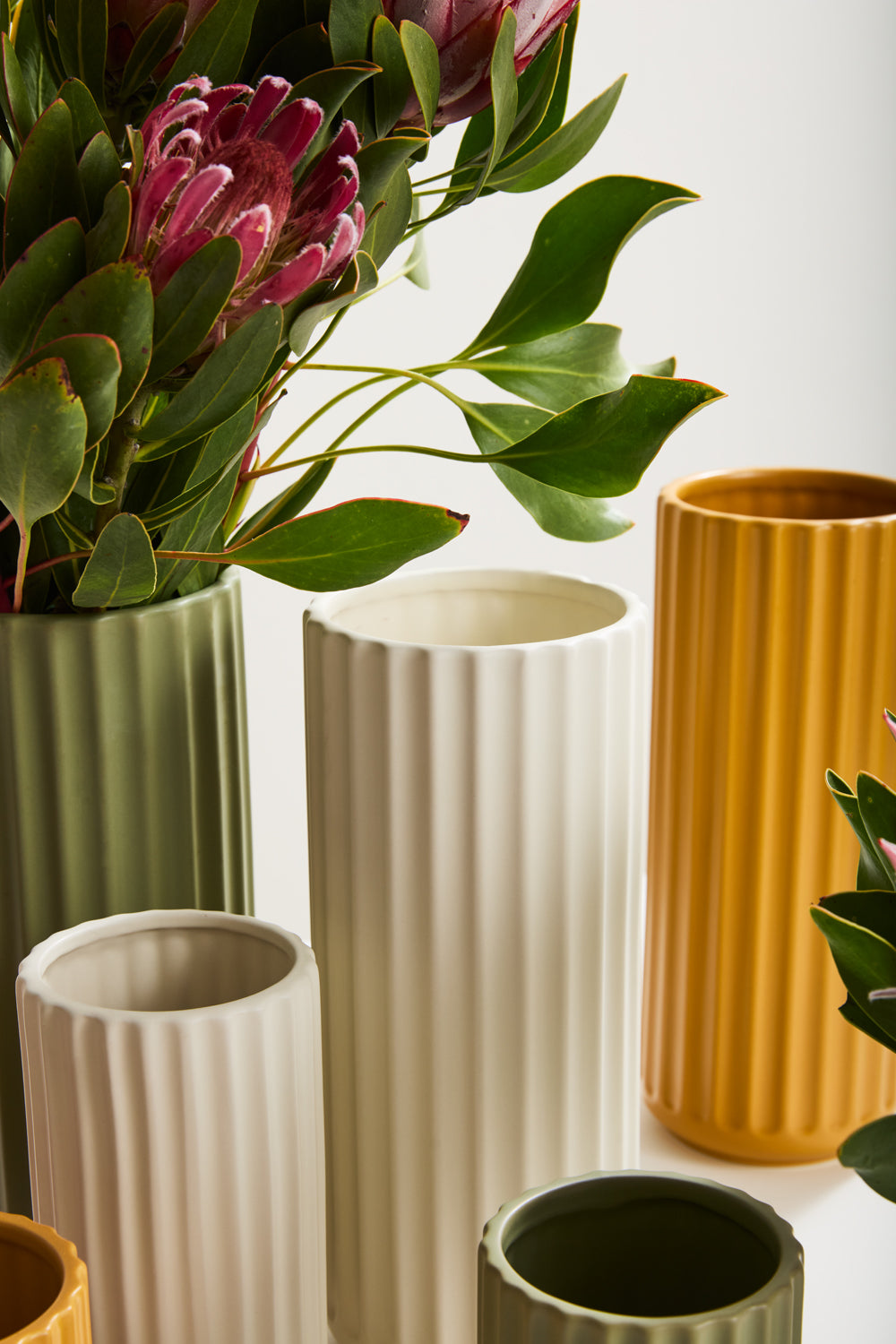 Beam Vase Set of 8 By Accent Decor | Vases | Modishstore - 1