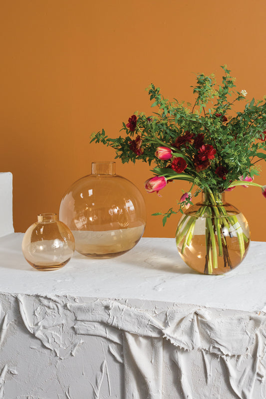 Belly Vase Set of 4 By Accent Decor | Vases | Modishstore - 1