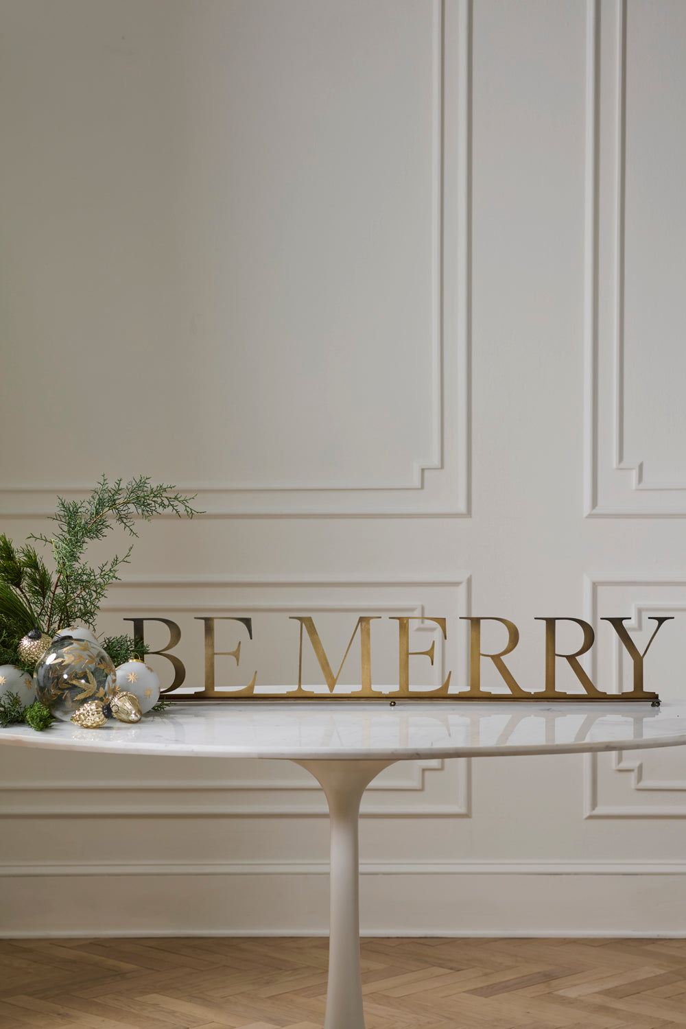 Be Merry Mantle Sign By Accent Decor | Planters, Troughs & Cachepots | Modishstore - 3
