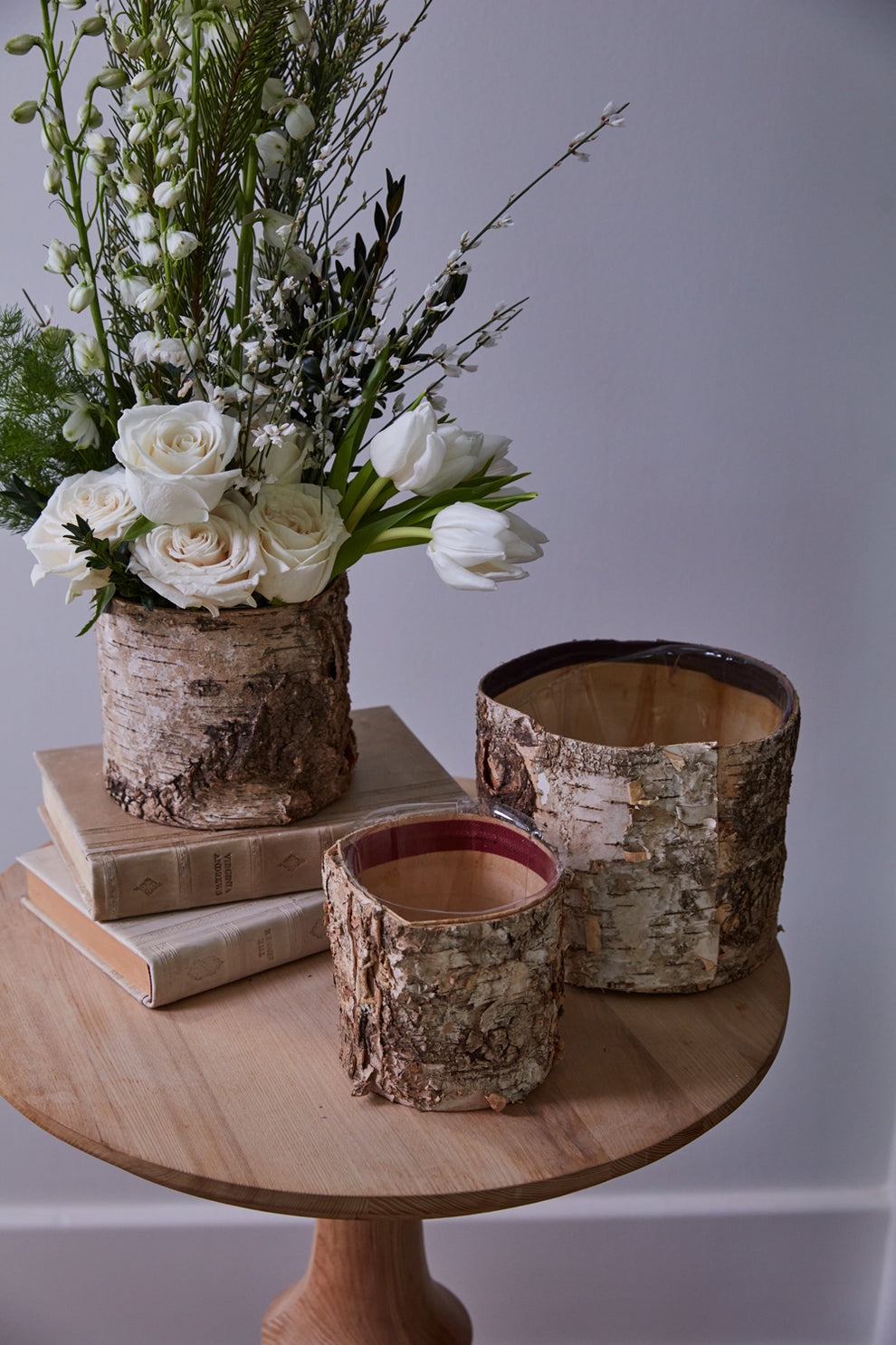 Birch Cylinder Set of 8 By Accent Decor | Vases | Modishstore - 4