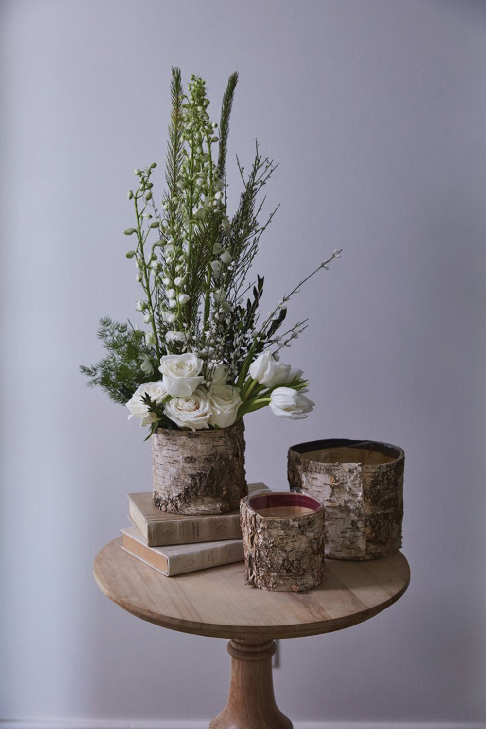 Birch Cylinder Set of 8 By Accent Decor | Vases | Modishstore - 5