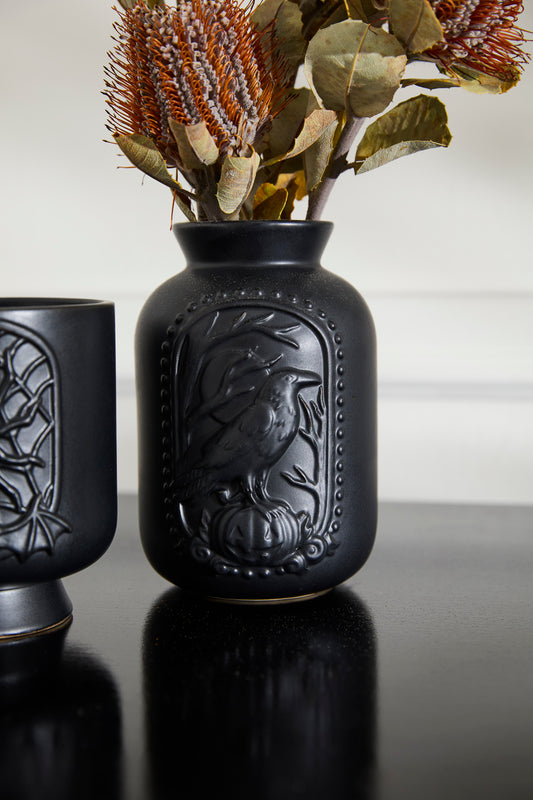 Black Magic Collection Set of 8 By Accent Decor | Planters, Troughs & Cachepots | Modishstore - 1